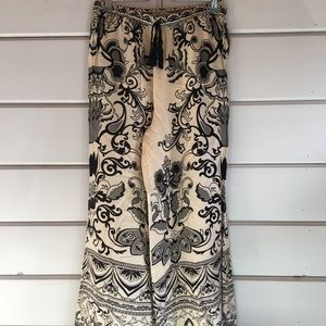 Wide Leg Pant - Floral Pattern